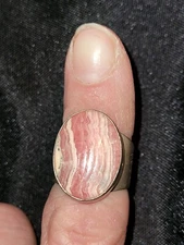 Vintage Rhodochrosite DRT Ring
