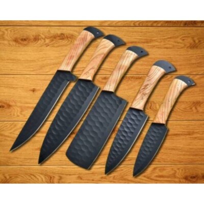 Custom Hand Made Chef Knife Set Kitchen Knives - forged High Carbon Steel 2713