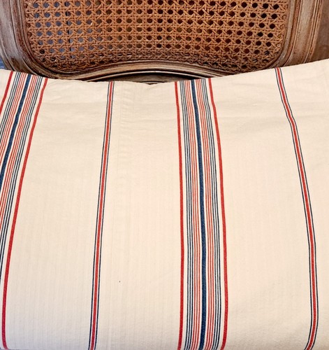 Ralph Lauren 67 CHADWICK TICKING Twin Bettbezug Set Blau Rot Selten Retired - Bild 7 von 10