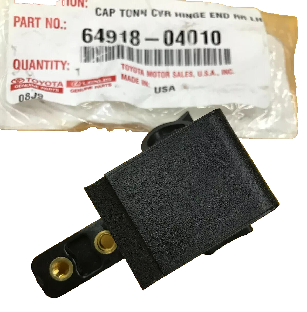 【tomo.】 16-23 TACOMA TONNEAU COVER HINGE CAP LEFT REAR DRIVER SIDE