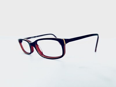 DKNY Brown Red Rectangular Glasses w Flex Temple Glasses