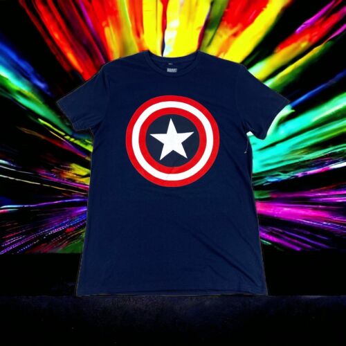 Camiseta oficial de Marvel Comics ADULTO GRANDE Capitán América Escudo Vengadores - Imagen 3 de 14