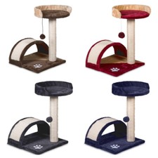 Tiragraffi per gatti graffiatoio parco giochi gioco gatto con colonna alto 50 cm