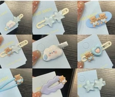 9 Pack Children's Plush Hair Clip Little Girl Hair Card Girls' Hair Accessories