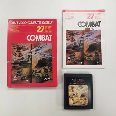 Jeu Combat Sur Atari 2600 – Cartouche PAL, Très Bon état