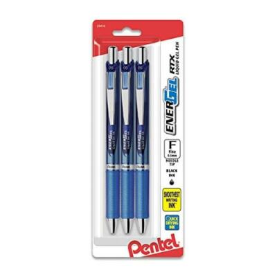 Pentel  EnerGel  Deluxe RTX Retractable Pens, Needle Point, 0.5 mm, Assorted