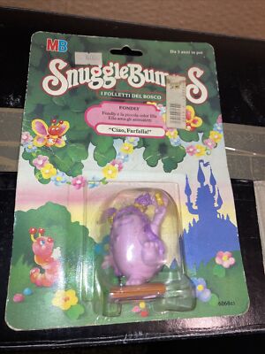 SNUGGLEBUMMS Fondly PVC Hello Butterfly Forest Leaves MB Playskool 1984 NEW