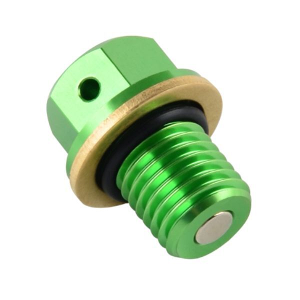 Bollo scarico coppa olio motore verde per Honda VF 750 S Sabre V45 1982-1984- Bollo scarico coppa olio motore verde per Honda VF 750 S Sabre V45 1982-1984-