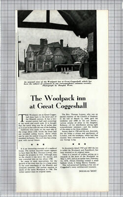 (6479) The Woolpack Inn Great Coggeshall Essex Douglas Went - 1962 Steckling