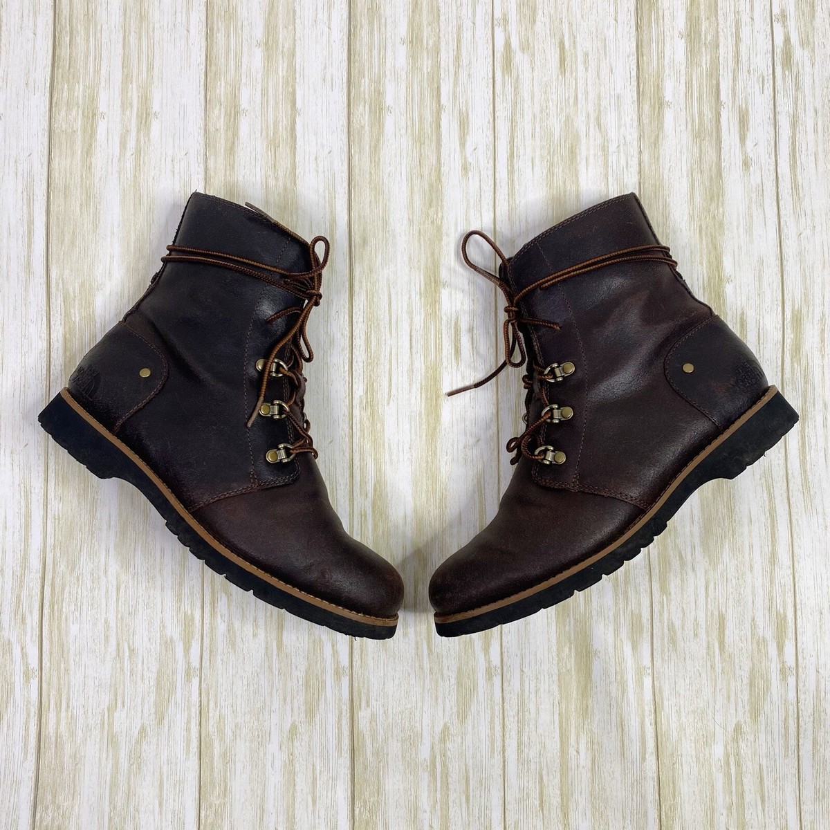 The North Face Ballard II Men\'s Brown Leather Boots with Red Laces Size 11 North Face Ballard Lace Ii Leather North Face Ballard Boot  main image 4