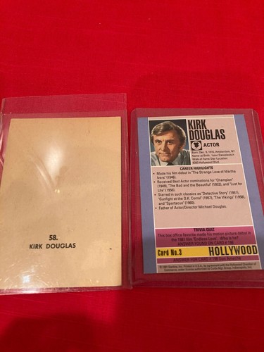 Lot of 6 Kirk Douglas Trading Cards - Picture 7 of 7