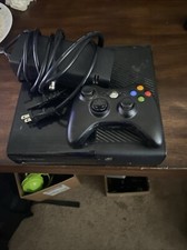 Microsoft Xbox 360 S Slim Model 1439 Black 250GB Console w/ Cables Controller