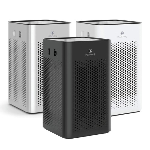 Medify Air Purifier MA-25 Includes True Hepa Filter Black Nightlight Sleep Mode