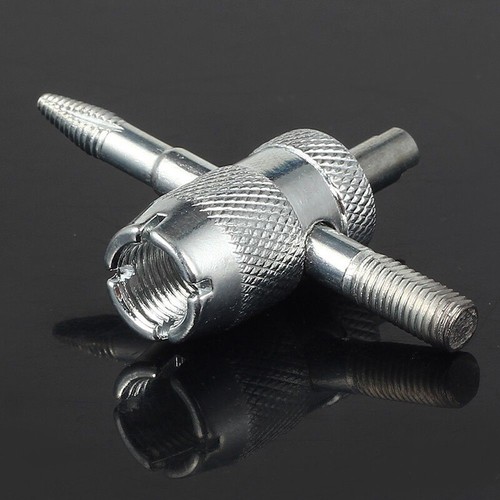 Car Bike 4 Way Tyre Valve Repair Standard Tire Remover Tool + 4 Stem Cores Kit - Bild 9 von 12
