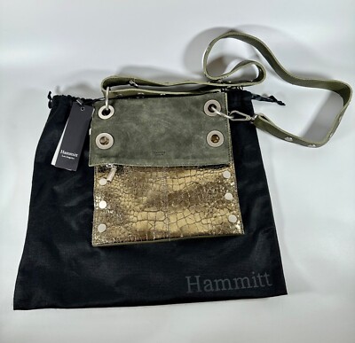 Hammitt Montana Med Reversible Crossbody Eucalyptus Nilo Suede