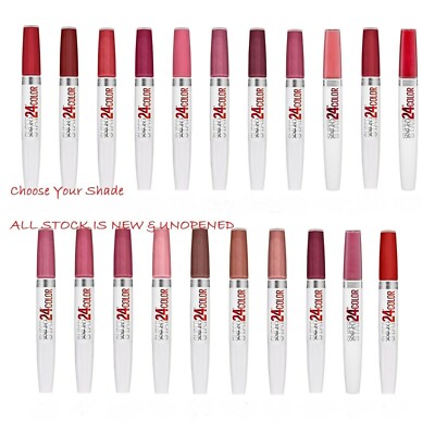 Maybelline Super Stay 24H * Farbe Dual Lippenstift * Farbton wählbar * Neu & kostenloser Versand