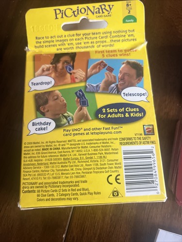 Mattel Uno & Blink Combo Pack Pictionary & Whack -A- Mole Combo Pack Sealed. - Picture 7 of 9
