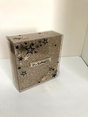 MAC Starring You Shining Moment Kit~RED~Glitter Lipstick Gloss-NIB