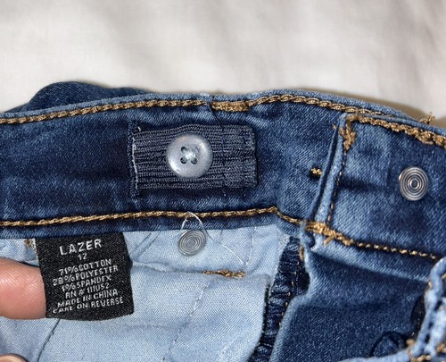 Girls Lazer/Co Denim Jeans Size 12 Skinny - Picture 5 of 6