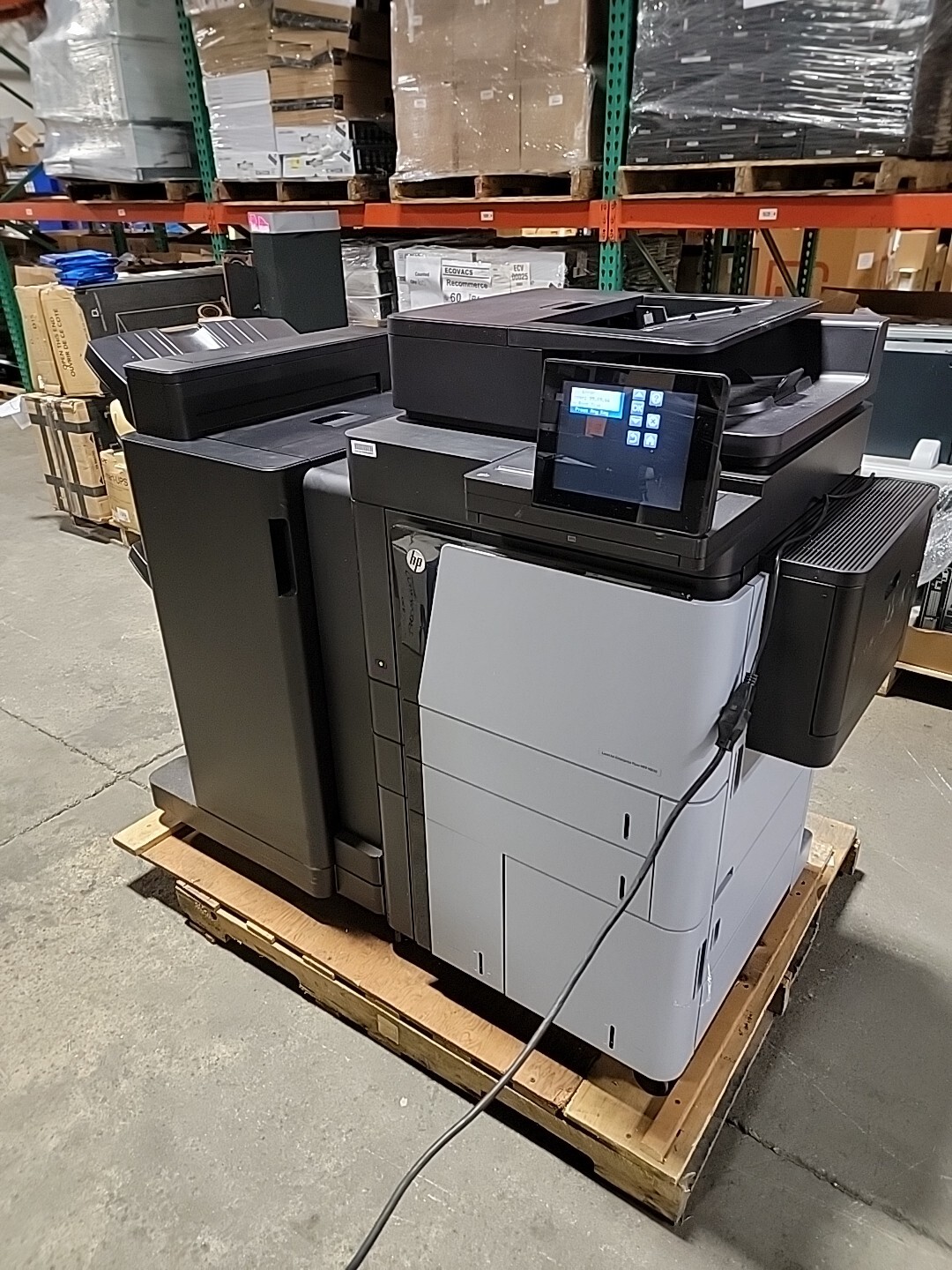 HP LaserJet Enterprise Flow Mfp M830 Workgroup printer w/staple stacker