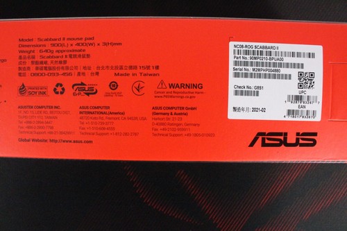 Asus ROG Scabbard II Gaming Mauspad XXL wasserabweisend 90x40 Mousepad NEU OVP - Bild 3 von 3