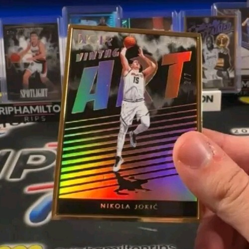 2023-24 NOIR FOTL GOLD FRAME EXCLUSIVE Vintage Art Nikola Jokic /7