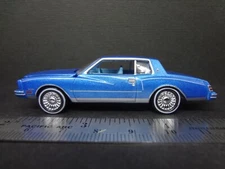 Johnny Lightning 1980 Chevy Monte Carlo bright blue Loose 1:64