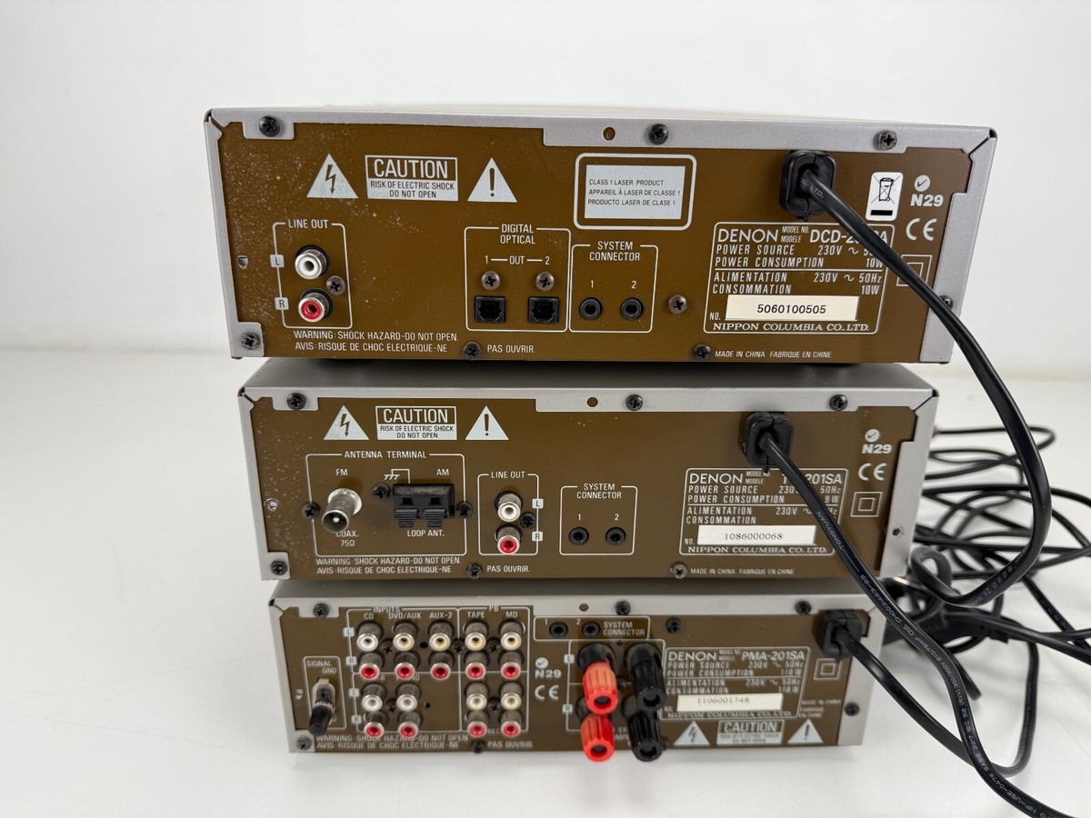 DENON DCD-201SA & PMA-201SA セット Denon DCD-201SA CD - Player / TU-201SA Tuner / PMA-201SA Amplifier