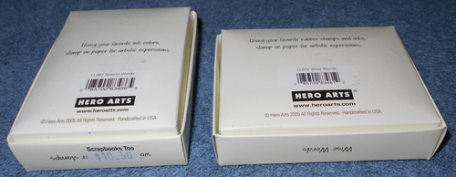 HERO ARTS 3 PIECE RUBBER INK STAMP SETS - SPECIAL WORDS & WISE WORDS - NEW - Picture 5 of 7
