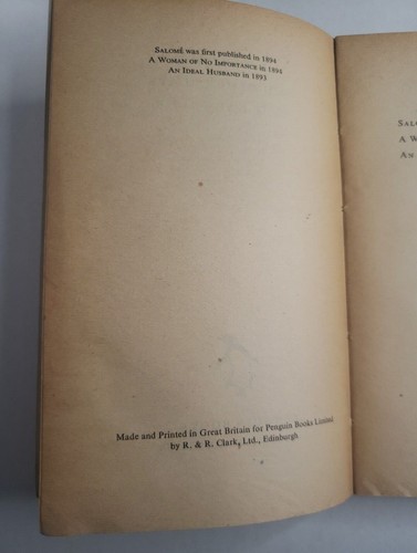 OSCAR WILDE SALOME AND OTHER PLAYS PENGUIN Books AN IDEAL HUSBAND - Picture 4 of 6