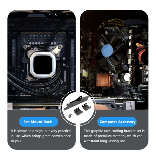 Holder Mount Video Effective Fan Rack Fan Bracket PCI Slot Cover Computer - Afbeelding 5 van 12