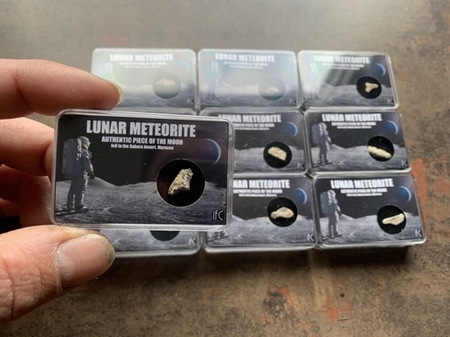 1 X Scatola Frammento Meteorite Lunare / Luna / MOON !! RARO !! - 第 1/3 張圖片