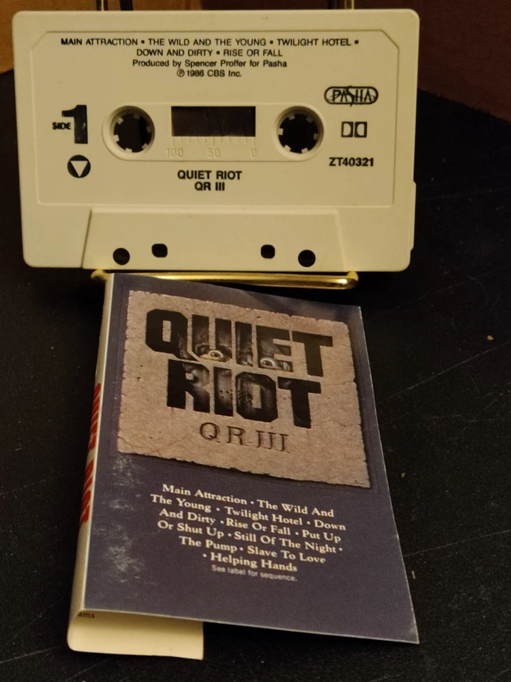 Quiet Riot - QR III (1986) (Cassette) OZT 40321 - Image 3 of 4