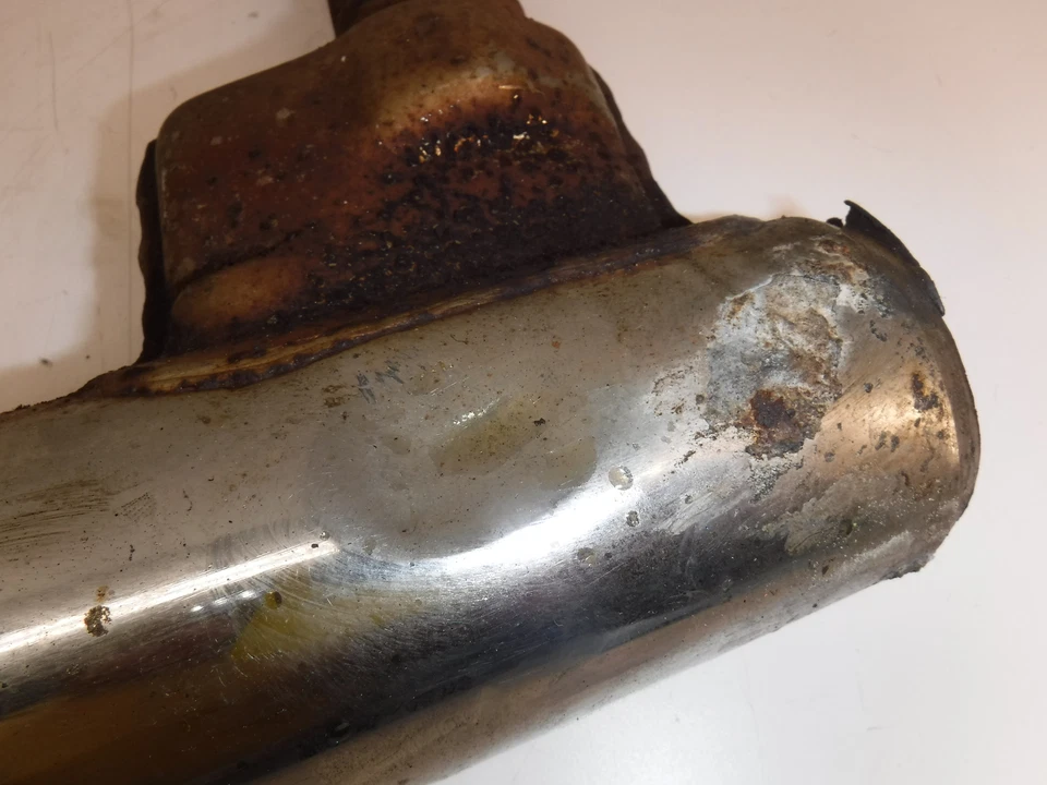 1980 yamaha xs850s EXHAUST HEADERS PIPES 3J2-14710-02-00 full muffler - Image 3 of 4