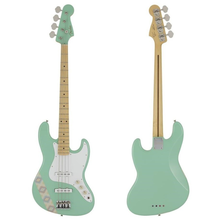 Fender Jazz Bass スタンド付き FENDER フェンダー (設立 80周年 ) - Jazz Bass with Black