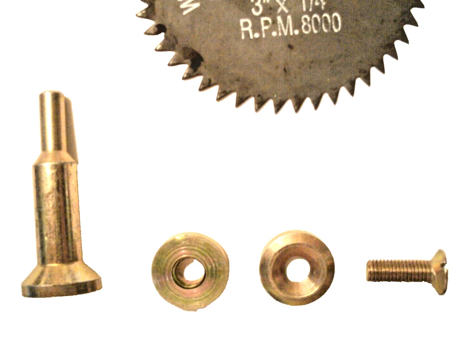3 Inch 48 Teeth Wood Cutting Saw Blade & 1/4" x 3/8" Universal Mandrel Hobbies - Image 4 of 4