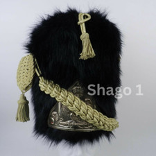FRENCH Napoleonic 100% Bearskin Hat for infantry of guard, Officer Shako