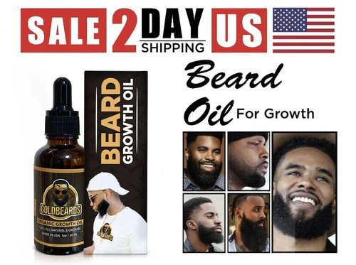 Beard Growth Oil Faster thicker Beard Growth Mustache Hair oil for Men Organic - Picture 4 of 6