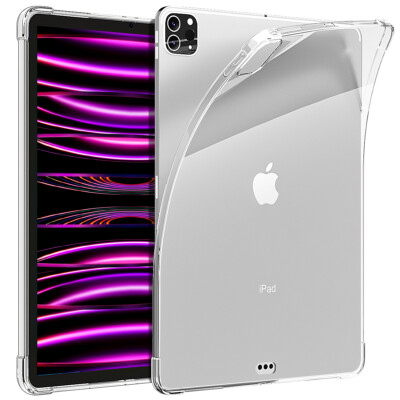 For iPad Pro 12.9 in 6th/5th/4th Generation Case Clear TPU Shockproof Slim Cover