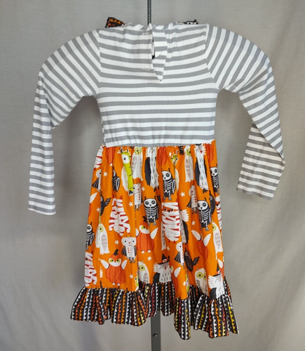 Ricrac & Ruffles Halloween Owls Dress NWOT Size 8 Bat Witch Mummy Vampire Ghost - Picture 4 of 17