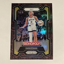2024 Panini Prizm Monopoly WNBA Dana Evans Chicago Sky Red Icon Card No 55