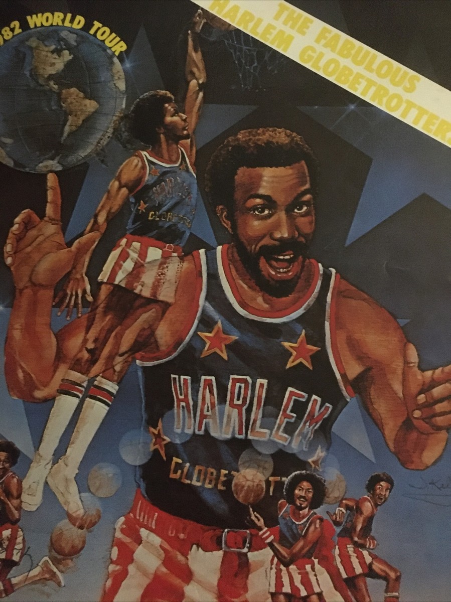 Programme Souvenir Harlem Globetrotters 1982 – Tour Du Monde – Basket Vintage