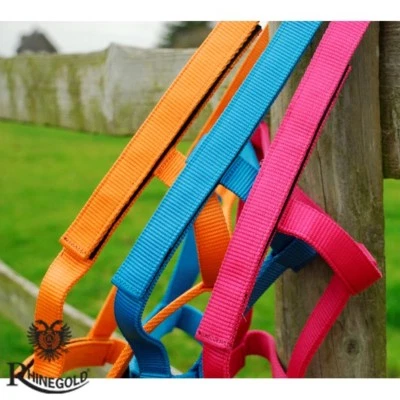 RHINEGOLD Rheingold (metallfrei) feldsicheres Fohlen-Kopfhalsband - kleines Pony - 4 Farben