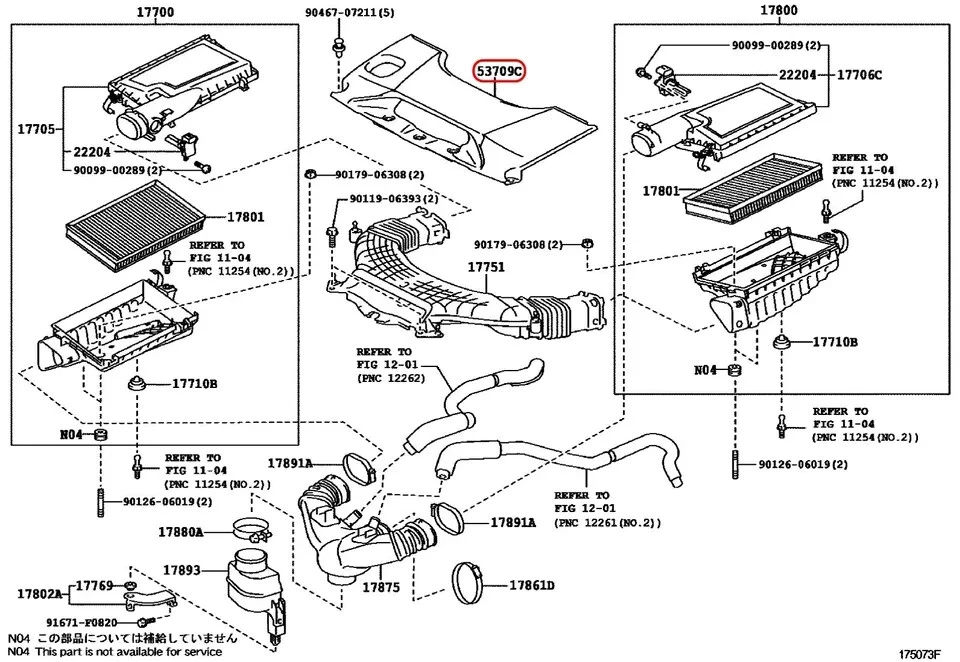 TOYOTA Genuine Lexus LS460/460 AIR CLEANER INLET COVER SUB ASSY OEM 53767-50011 — 第 2/4 张图片