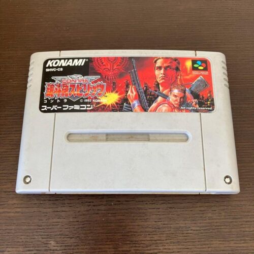 Contra Spirits Vedio Action Game Konami 1992 Excellent Condition