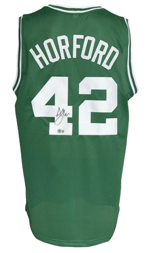 Boston Celtics Al Horford Autographed Pro Style Green Jersey BAS Authenticated