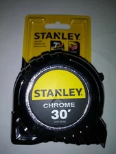 Stanley 30 Foot Chrome Tape Measure STHT30160 W/7Ft standout & Multi-catch