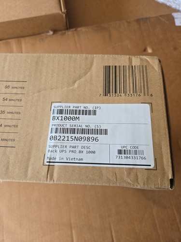 APC Back UPS Pro BX1000M 1000 VA 600 Watts 8 Outlets UPS NEW - Picture 4 of 4
