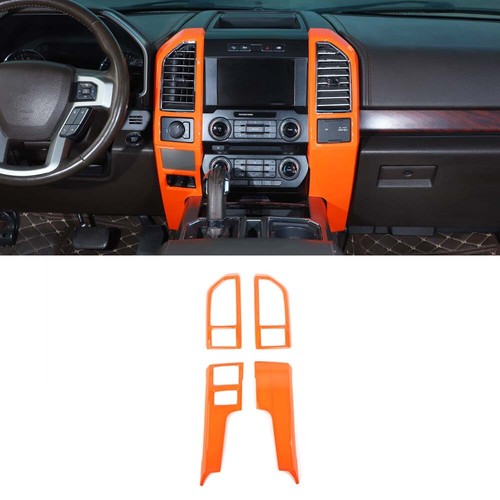 🌟Orange Car Exterior Interior Full Trim Covers for Ford F150 15-20 Accessories - Picture 9 of 16