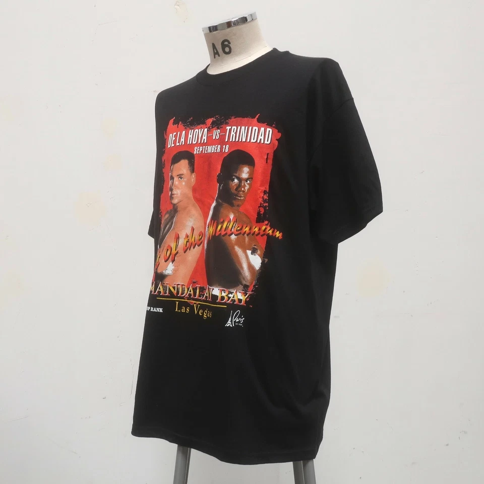 Camiseta de Boxeo Vintage Oscar De La Hoya vs Félix Trinidad 1999 Talla XL Foto 2 de 4